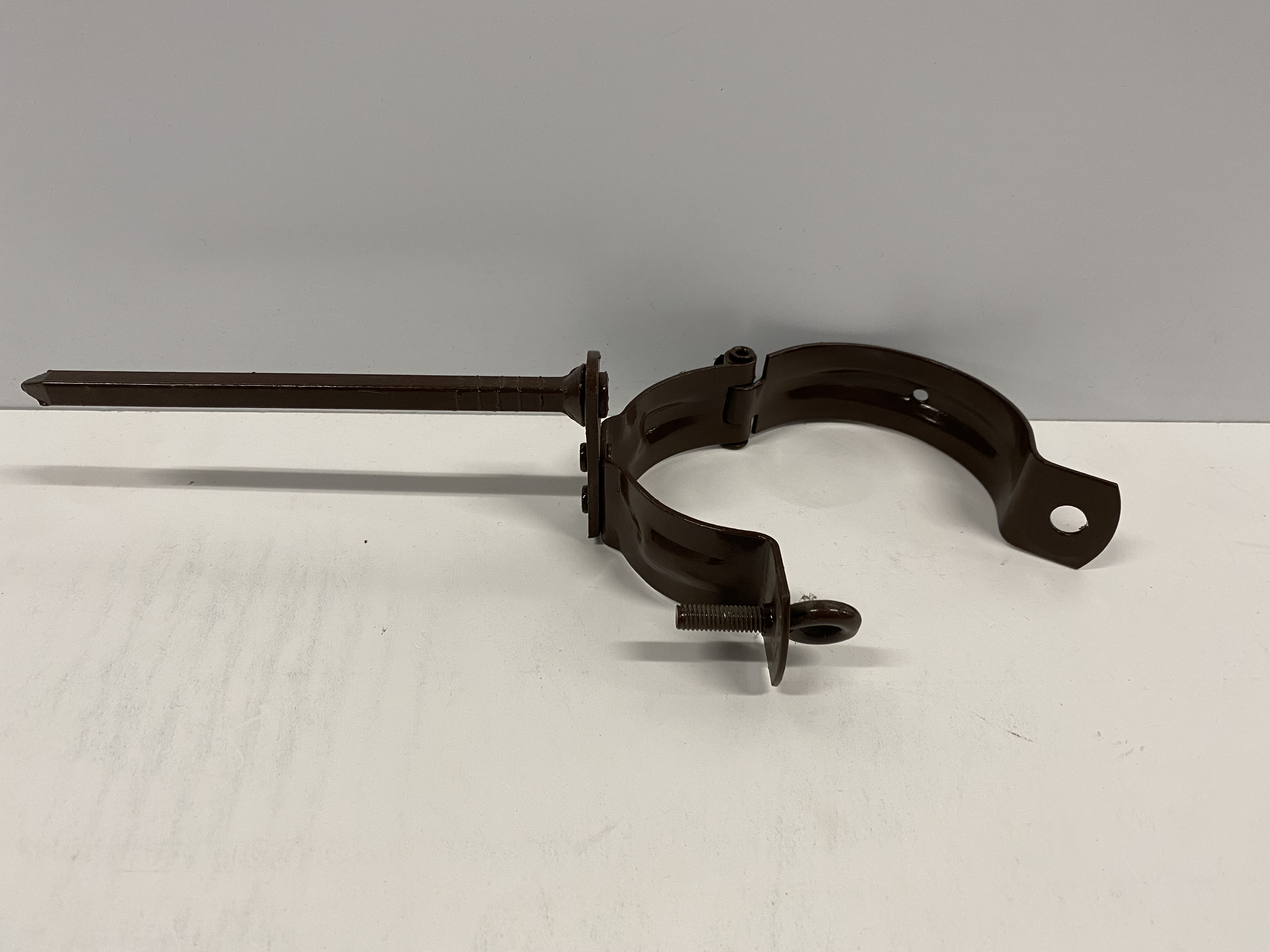 Fallrohrschelle für Derascon PVC-Dachrinne (DDR) 8-tlg. braun