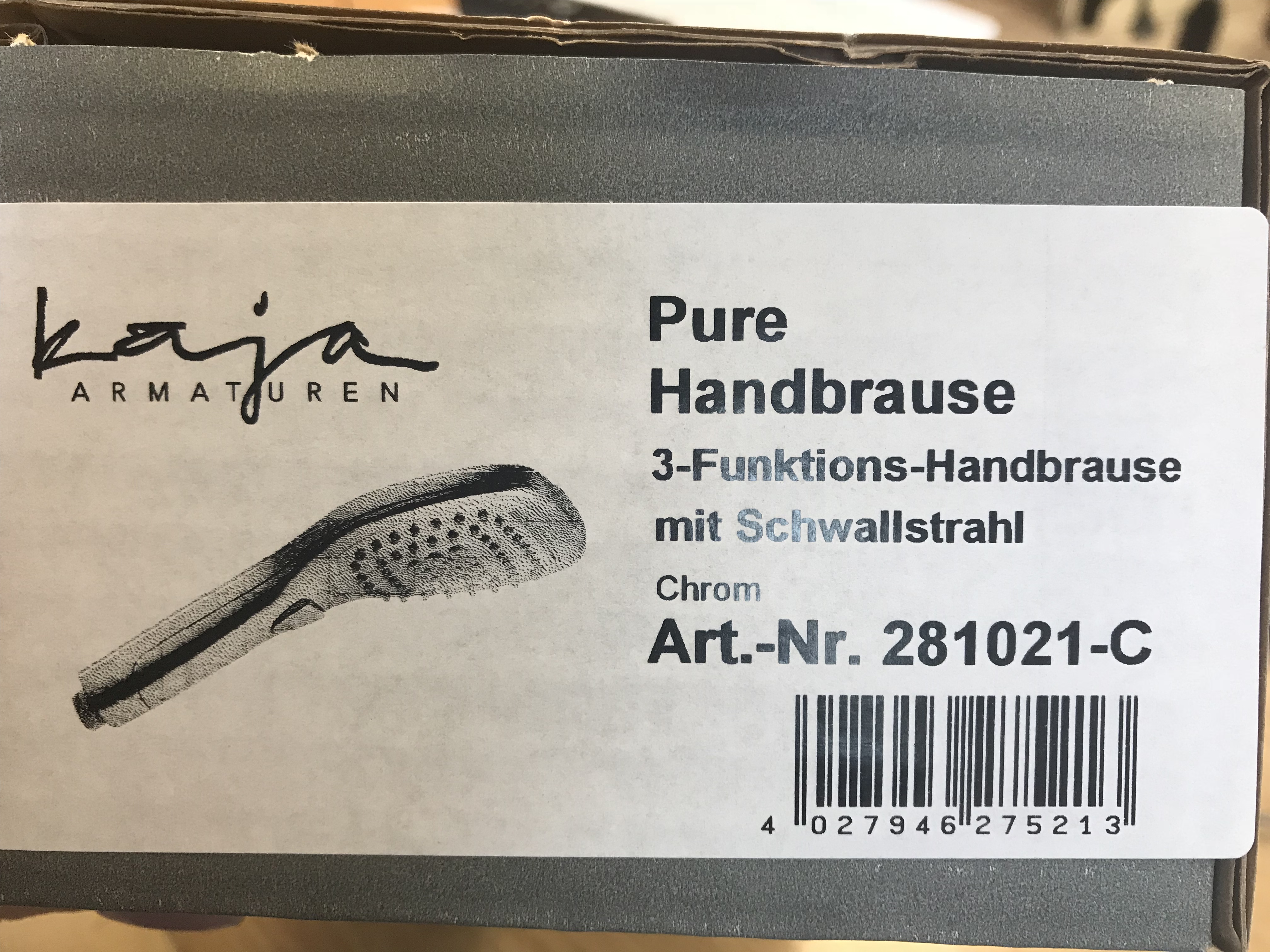 Handbrause Kaja "PURE" chrom