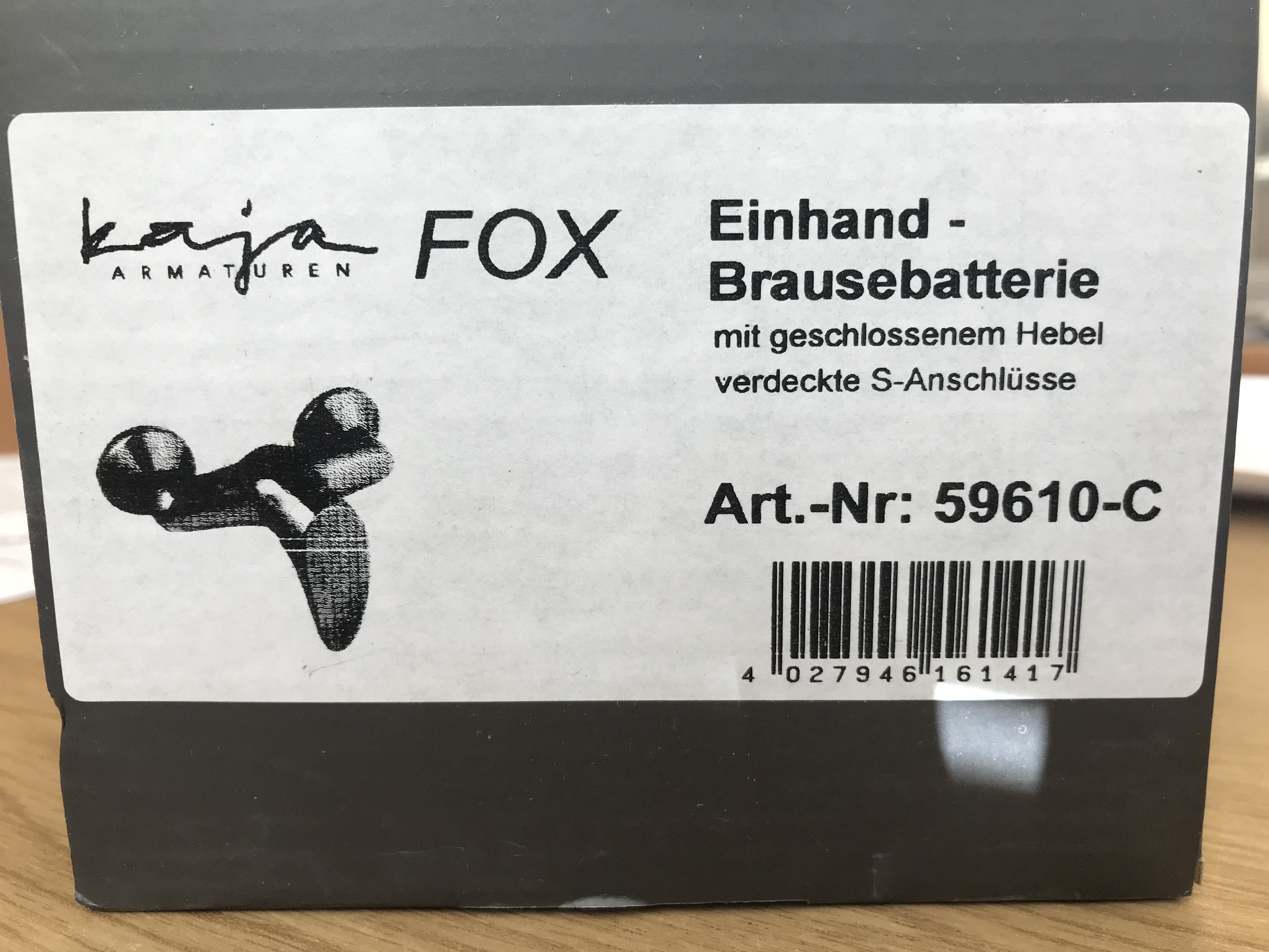 Brausebatterie-EHM  chrom Kaja "FOX"