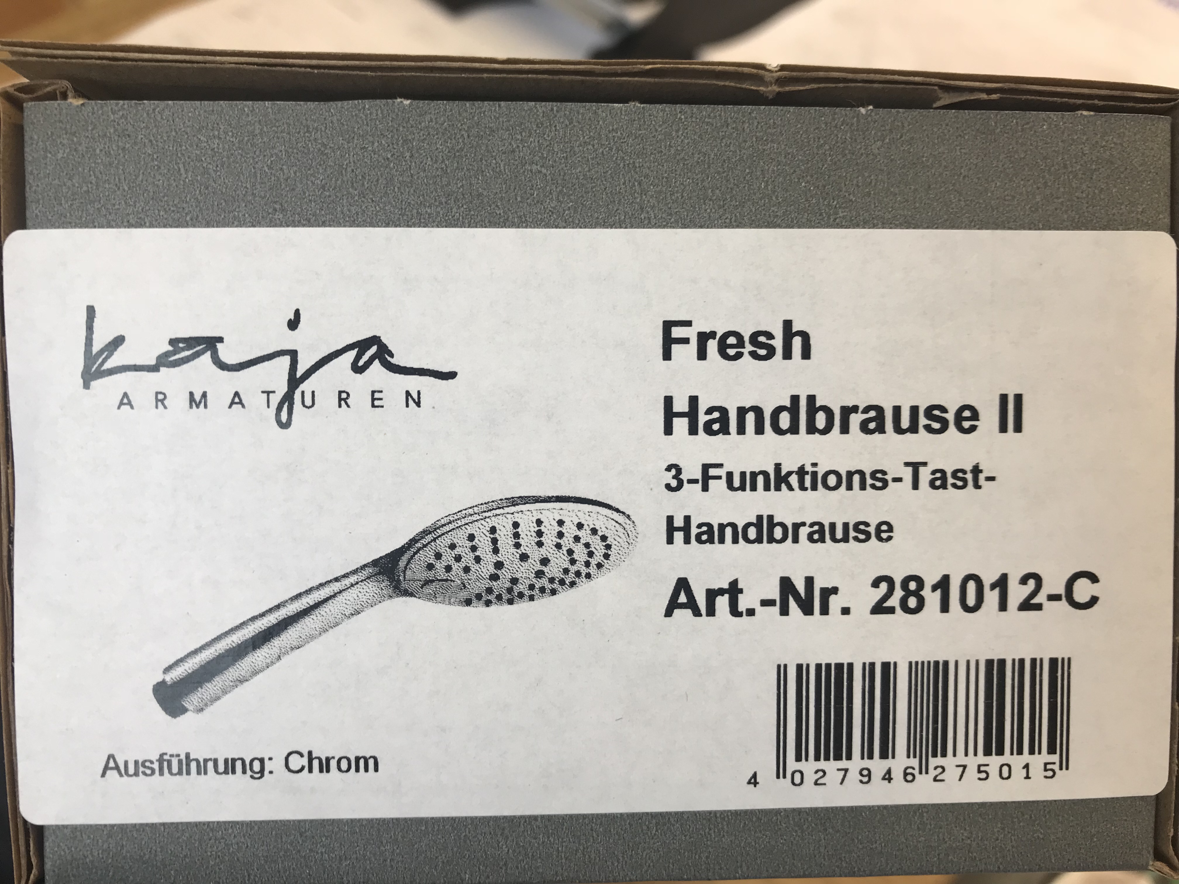 Handbrause Kaja "Fresh" chrom